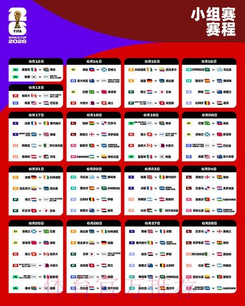 2026世界杯赛程最新完整安排在哪里看 2026世界杯赛程最新完整安排在哪里看